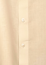 PIETER PETROS PP Shirts Laos Short Sleeve Linen Shirt - Oyster