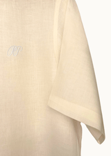 PIETER PETROS PP Shirts Laos Short Sleeve Linen Shirt - Oyster