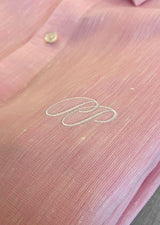 PIETER PETROS PP Shirts Laos Short Sleeve Linen Shirt - Pink
