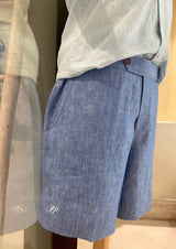 PIETER PETROS PP Shorts PP linen shorts - Sky Blue