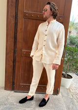 PIETER PETROS PP Trousers PP Casual Linen Trousers - Vanille