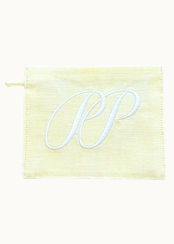 PIETER PETROS STORE PP Cardholder PP Cardholder - LEMON YELLOW PP Cardholder - LEMON YELLOW Peter Petros peterpetros PieterPetros sustainable luxury fashion designer brand natural fabrics natural fashion