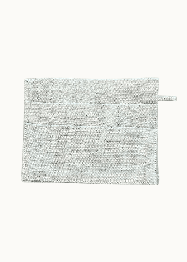 PIETER PETROS STORE PP Cardholder PP Cardholder - OATMEAL PP Cardholder - OATMEAL Peter Petros peterpetros PieterPetros sustainable luxury fashion designer brand natural fabrics natural fashion