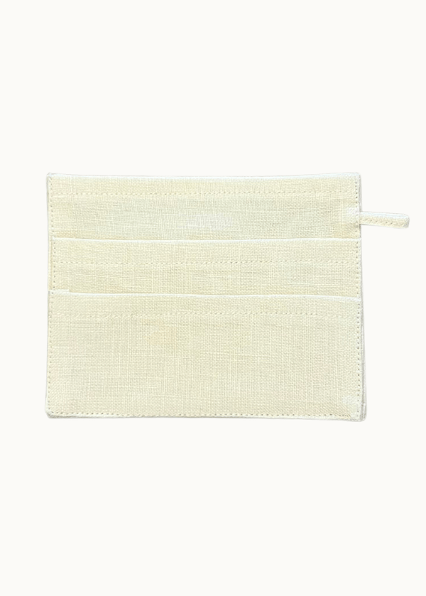 PIETER PETROS STORE PP Cardholder PP Cardholder - VANILLE PP Cardholder - VANILLE Peter Petros peterpetros PieterPetros sustainable luxury fashion designer brand natural fabrics natural fashion