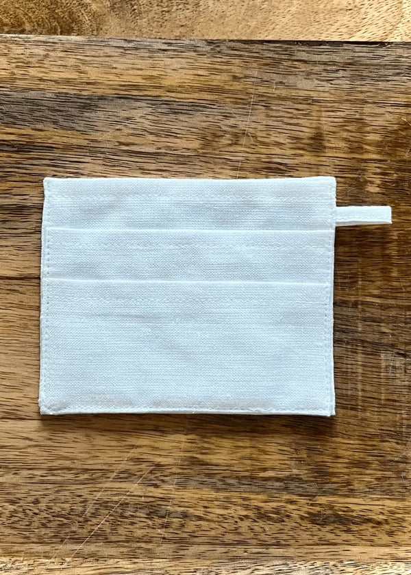PIETER PETROS STORE PP Cardholder PP Cardholder - WHITE PP Cardholder - WHITE Peter Petros peterpetros PieterPetros sustainable luxury fashion designer brand natural fabrics natural fashion