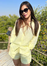 PIETER PETROS ® Linen Ladies Set - Lemon