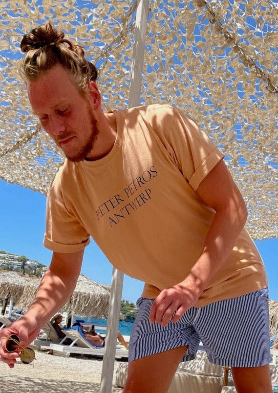 PIETER PETROS Pieter Petros T-shirts PP Tee Manhattan PIETER PETROS | PP Tee Manhattan | Cotton T-shirt Peter Petros peterpetros PieterPetros sustainable luxury fashion designer brand natural fabrics natural fashion