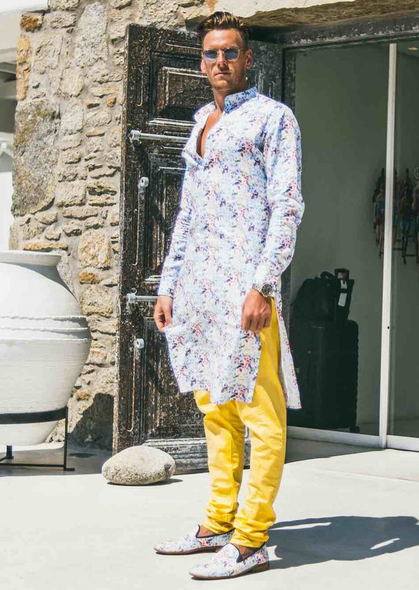 PIETER PETROS PP Kurta MYKONOS Kurta PIETER PETROS | PP KURTA MYKONOS Peter Petros peterpetros PieterPetros sustainable luxury fashion designer brand natural fabrics natural fashion