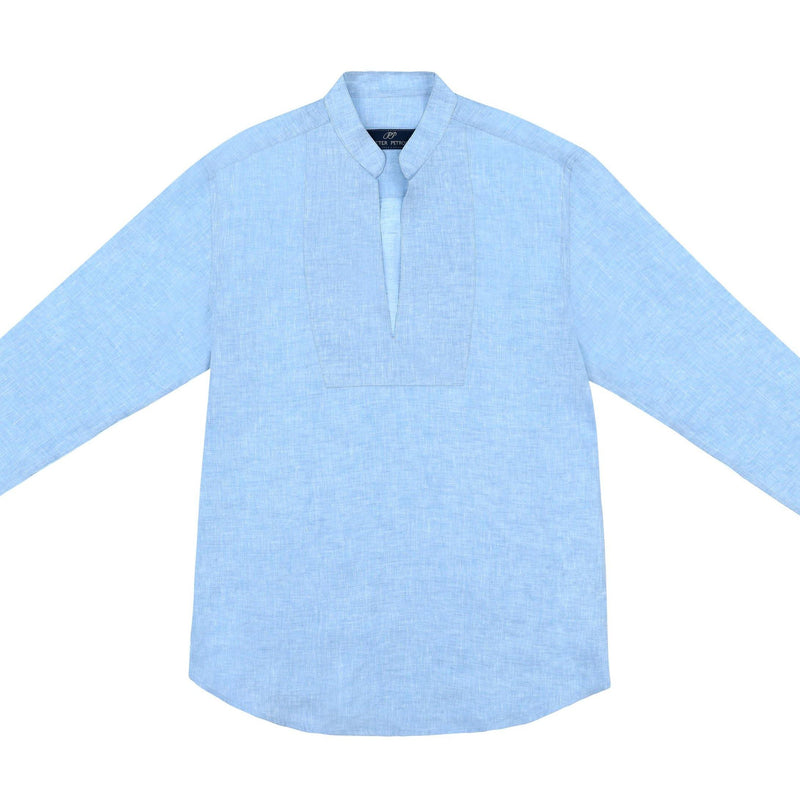 Cuba Linen Shirt - Blue - PIETER PETROS ® STORE
