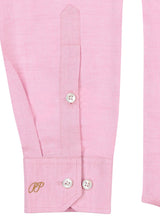 PIETER PETROS PP Shirts Cuba Linen Shirt - Pink PIETER PETROS | PP LINEN SHIRT CUBA - PINK Peter Petros peterpetros PieterPetros sustainable luxury fashion designer brand natural fabrics natural fashion