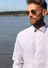 Laos Linen Shirt - Grey - PIETER PETROS ® STORE