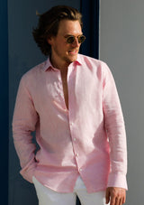 PIETER PETROS PP Shirts Laos Linen Shirt - Pink