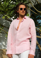 PIETER PETROS PP Shirts Laos Linen Shirt - Pink