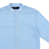 Male Linen Shirt - Blue - PIETER PETROS ® STORE