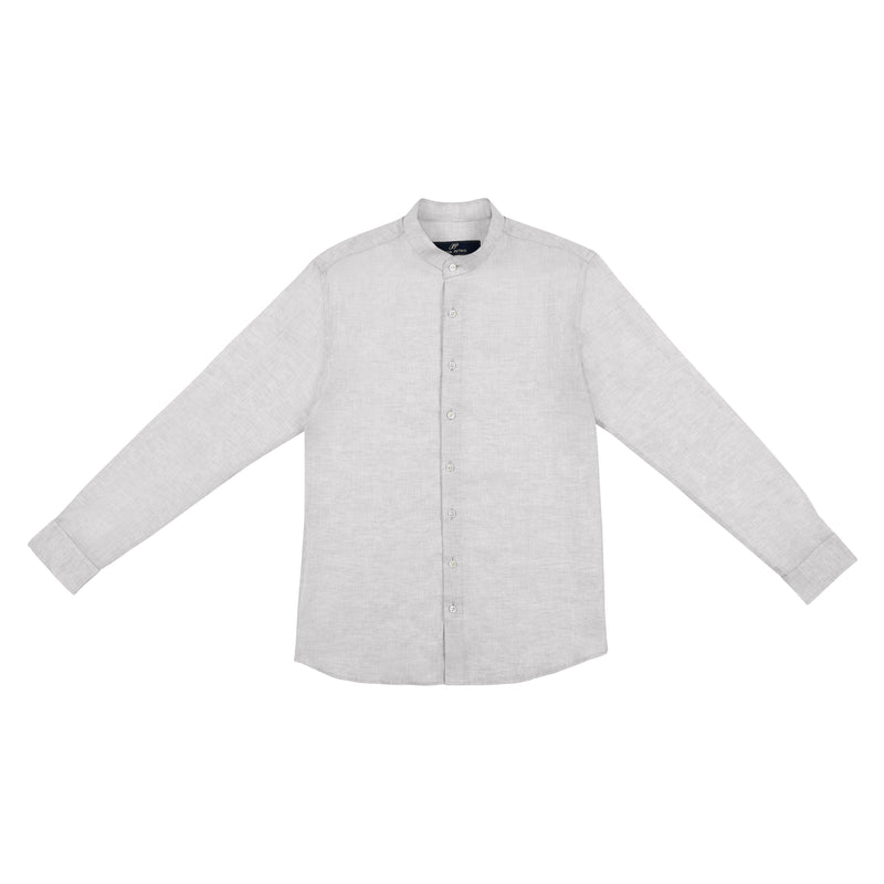 Male Linen Shirt - Grey - PIETER PETROS ® STORE