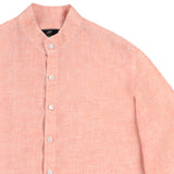 PIETER PETROS PP Shirts Male Linen Shirt - Orange PIETER PETROS | PP LINEN SHIRT MALE - ORANGE Peter Petros peterpetros PieterPetros sustainable luxury fashion designer brand natural fabrics natural fashion