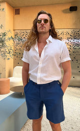 PIETER PETROS PP Shorts PP linen shorts - Blue