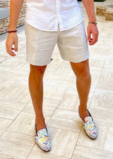 PIETER PETROS PP Trousers PP linen shorts - Beige