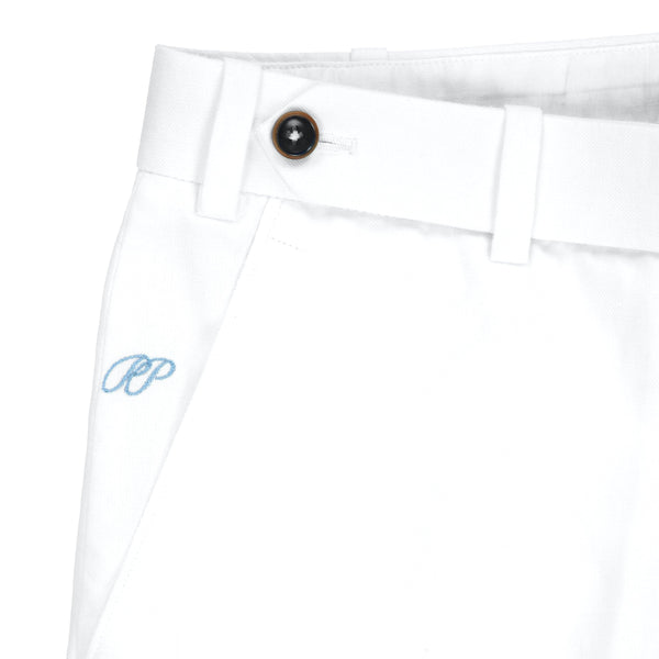 PIETER PETROS PP Trousers PP Trousers 100% Cotton White PIETER PETROS | PP TROUSERS - WHITE COTTON Peter Petros peterpetros PieterPetros sustainable luxury fashion designer brand natural fabrics natural fashion