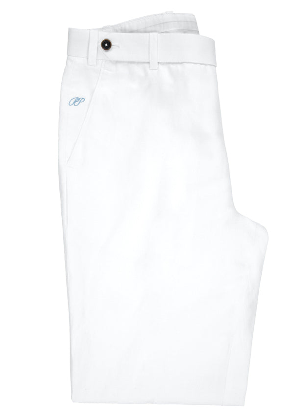 PP Trousers 100% Cotton White - PIETER PETROS ® STORE