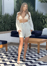 PIETER PETROS ® Linen Ladies Set - Mint Green Linen Ladies Set - Very Comfortable - Perfect for the Beach Peter Petros peterpetros PieterPetros sustainable luxury fashion  designer brand  natural fabrics natural fashion