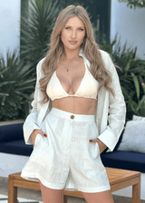 PIETER PETROS ® Linen Ladies Set - Mint Green Linen Ladies Set - Very Comfortable - Perfect for the Beach Peter Petros peterpetros PieterPetros sustainable luxury fashion  designer brand  natural fabrics natural fashion