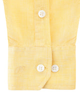 PIETER PETROS PP Shirts Cuba Linen Shirt - Yellow PIETER PETROS | PP SHIRT CUBA Peter Petros peterpetros PieterPetros sustainable luxury fashion  designer brand  natural fabrics natural fashion
