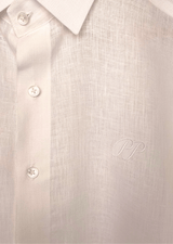 PIETER PETROS PP Shirts Laos Short Sleeve Linen Shirt - White