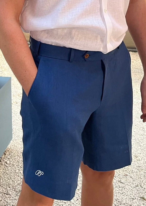 PIETER PETROS PP Shorts PP linen shorts - Navy Blue