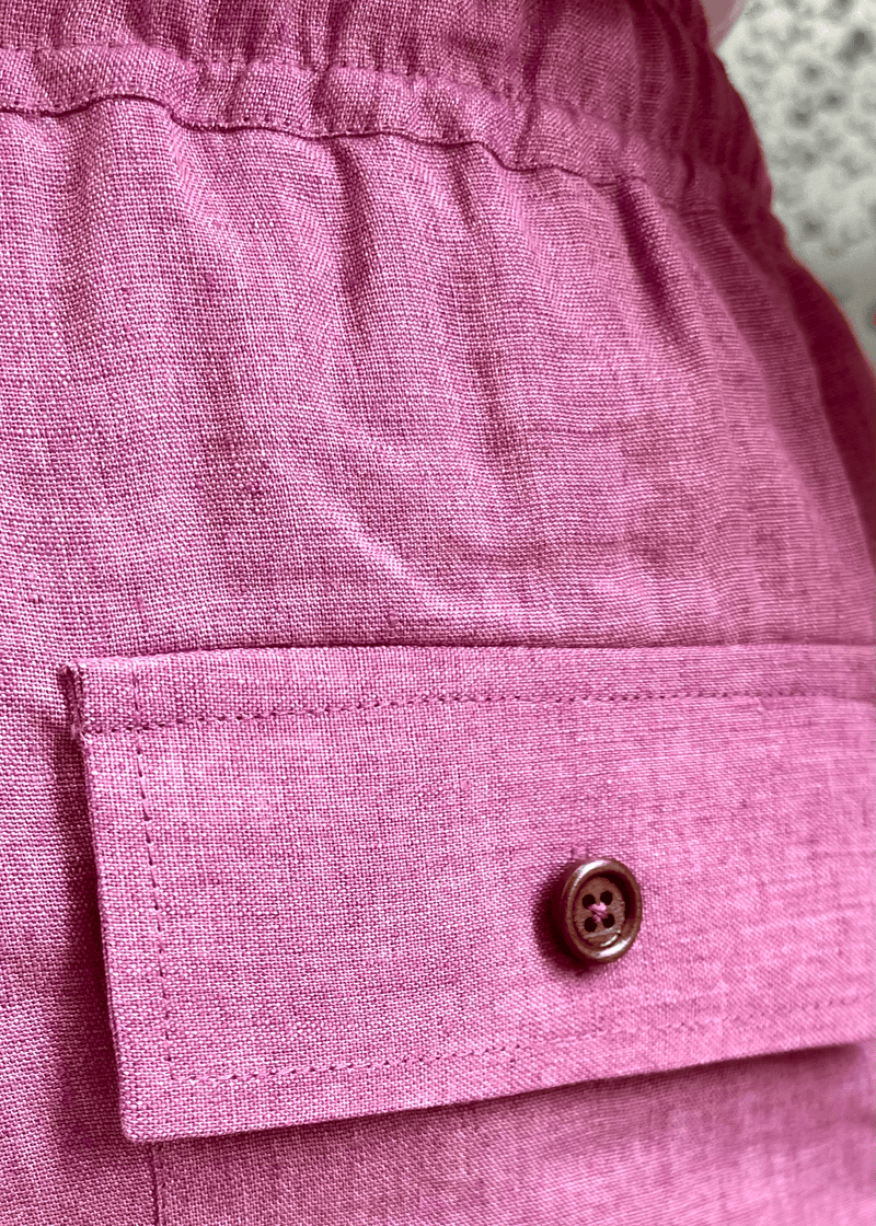 PIETER PETROS PP swim shorts PP swim shorts - Roosewood Pink PIETER PETROS | PP SWIM SHORTS - ROOSEWOOD PINK Peter Petros peterpetros PieterPetros sustainable luxury fashion  designer brand  natural fabrics natural fashion