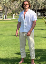 PIETER PETROS PP Trousers PP Casual Linen Trousers - Vanille