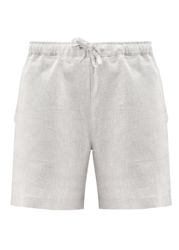 PIETER PETROS Tennis Shorts PP Tennis Shorts - Oatmeal PIETER PETROS | PP Tennis Shorts — Oatmeal | Men's Luxury Linen Peter Petros peterpetros PieterPetros sustainable luxury fashion  designer brand  natural fabrics natural fashion world finest linen