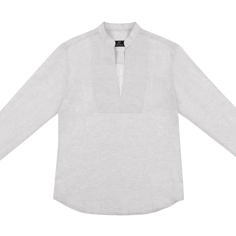 Cuba Linen Shirt - Grey - PIETER PETROS ® STORE