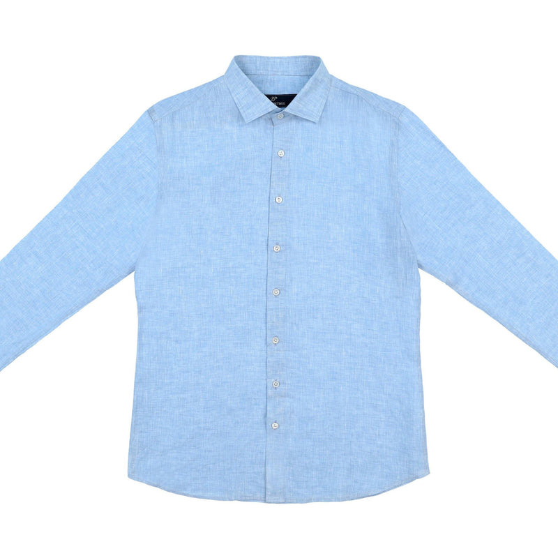 Laos Linen Shirt - Blue - PIETER PETROS ® STORE