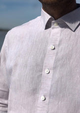 Laos Linen Shirt - Grey - PIETER PETROS ® STORE